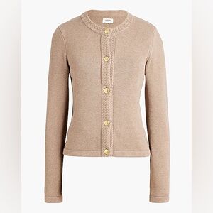 J. Crew Cotton Blend Cardigan Knit Sweater